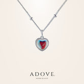 Iridescent Heart Necklace