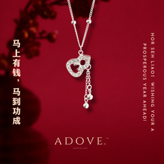 Sparkling Prosperity Gourd Necklace