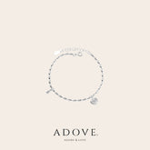 White Heart Frittillaria Bracelet