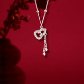 Sparkling Prosperity Gourd Necklace