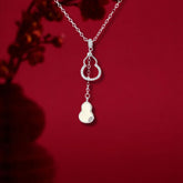 Jade Prosperity Gourd Necklace