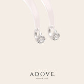 Round Diamanté Huggies Earrings (11mm)