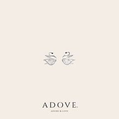 Swans Stud Earrings (S990)
