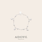 Danae Dangling Hearts Bracelet