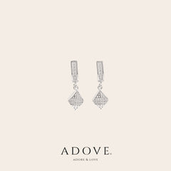 Divine Drop Huggies Earrings