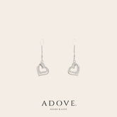 Twin Hearts Drop Earrings