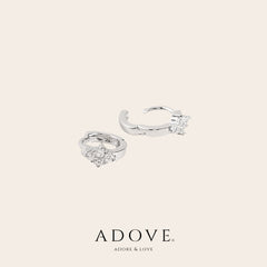 Dainty Diamante Huggies Earrings