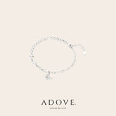 Kimana Dual Chain Bracelet – rhodium plated 925 sterling silver bracelet, image 2
