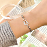 Bound by Love Interlinked Heart Bracelet