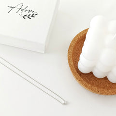 Myra Solitaire Sterling Silver Necklace