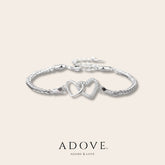 Bound by Love Interlinked Heart Bracelet