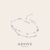 S990 Loves Dual Chain Anklet