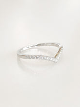 Vera Chevron Pavé Ring – rhodium plated 925 sterling silver ring for women, image 2