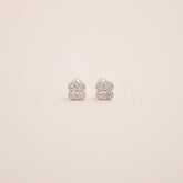 Lucky Trifollium Barbell Earrings
