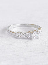 Callista Infinity Solitaire Ring – 925 sterling silver ring for women, image 2
