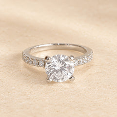 Adove Elnora Ring – rhodium plated 925 sterling silver ring for women with cubic zirconia