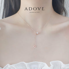 Alice Roulante Tassel Necklace (Silver & Rose Gold)