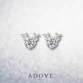 Epiphie Christmas Deer Barbell Earrings