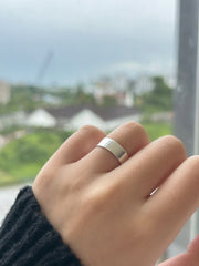 Flat 999 Plain Ring 6mm N