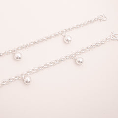 特粗款 999 足银 不会断4.0mm宝宝手脚链 Specially Made Thickness 4.0mm S999 Baby Anklet / Bracelet