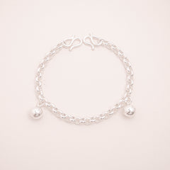 特粗款 999 足银 不会断5.0mm宝宝手脚链 Specially Made Thickness 5.0mm S999 Baby Anklet / Bracelet