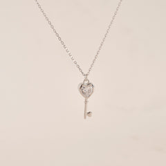 Heart Key Necklace