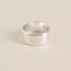 Flat 999 Plain Ring 8mm N