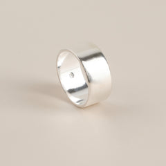 Flat 999 Plain Ring 8mm N