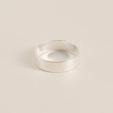 Flat 999 Plain Ring 6mm N