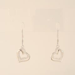 Twin Hearts Drop Earrings