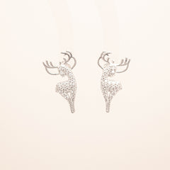 Christmas Theme Elegant Reindeer Stud Earrings