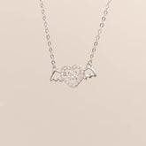 Winged Heart Beating Necklace
