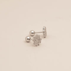 Trifollium Barbell Earrings