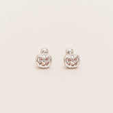 Halloween Series Spooky Pumpkin Barbell Earrings