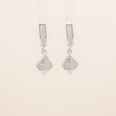 Divine Drop Huggies Earrings