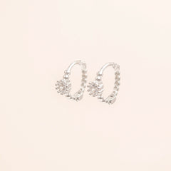 Engagement Huggies Earrings