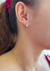 Hearts Huggies Earrings (13mm)