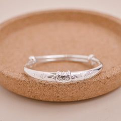 S999 Adjustable Safe & Happy Dragon Baby Bangle