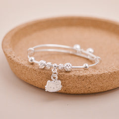 S925 Sweet Kitty Baby Bangle
