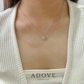 Lainey Spinning Clover Necklace