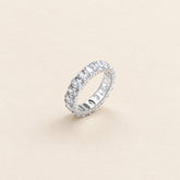 Adove Taytum Ring – rhodium plated 925 sterling silver ring for women with cubic zirconia