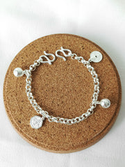 S999 特粗款 出入平安,健康快乐宝宝手脚链 Specially Made Thick Baby Anklet / Bracelet