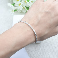 Solid Rope Chain Bracelet 7.5mm