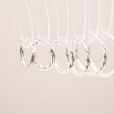 Spiral Cut Hoop Earrings