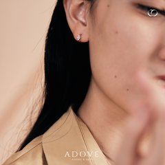 Dainty Diamante Huggies Earrings