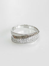Aveline Crossover Pavé Ring