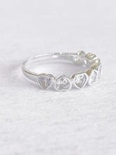 Eveline Heart Row Ring – 925 sterling silver ring for women, image 2