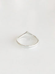 Celestine Wishbone Pavé Ring - top view