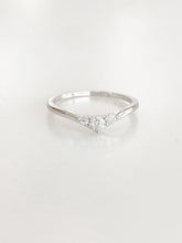 Adove Seraphine Chevron Ring – rhodium plated 925 sterling silver ring for women