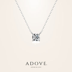 Myra Solitaire Sterling Silver Necklace